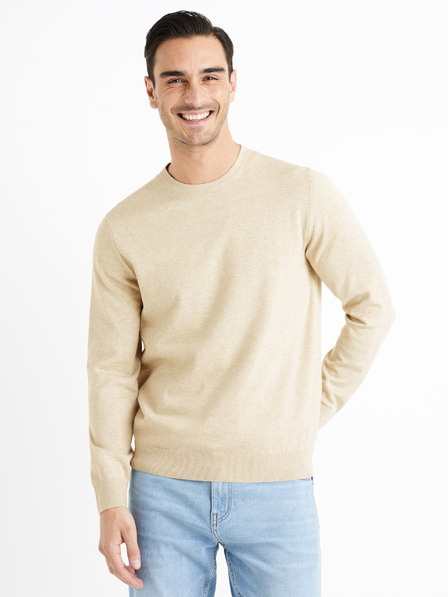 Celio Pulover bărbați bej Celio Decotonv