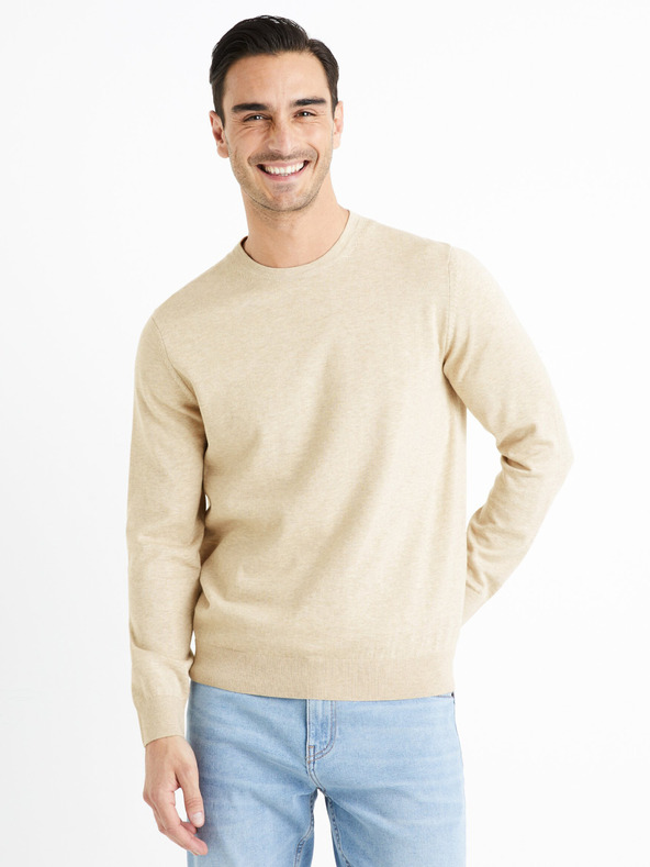 Celio Decotonv Pulover Bej