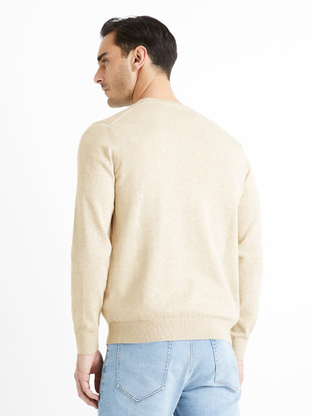 Celio Pulover bărbați bej Celio Decotonv