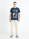 Celio Tricou imprimat albastru închis pentru bărbați Celio Fedecamp