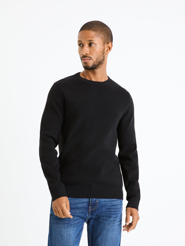 Celio Femoon Pulover Negru