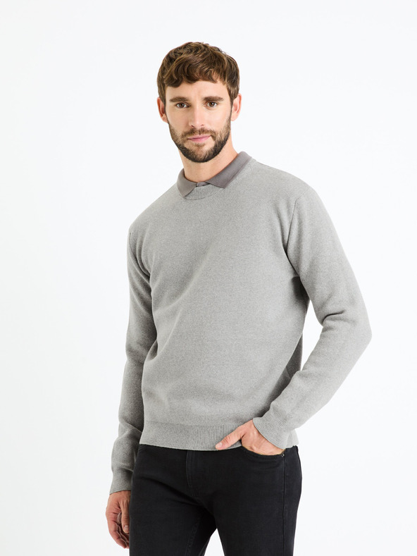 Celio Beclo Pulover Gri
