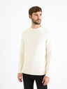 Celio Pulover basic crem pentru bărbați Celio Beclo