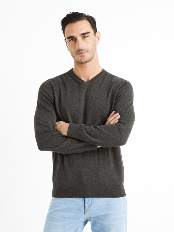 Celio Decotonv Pulover Gri