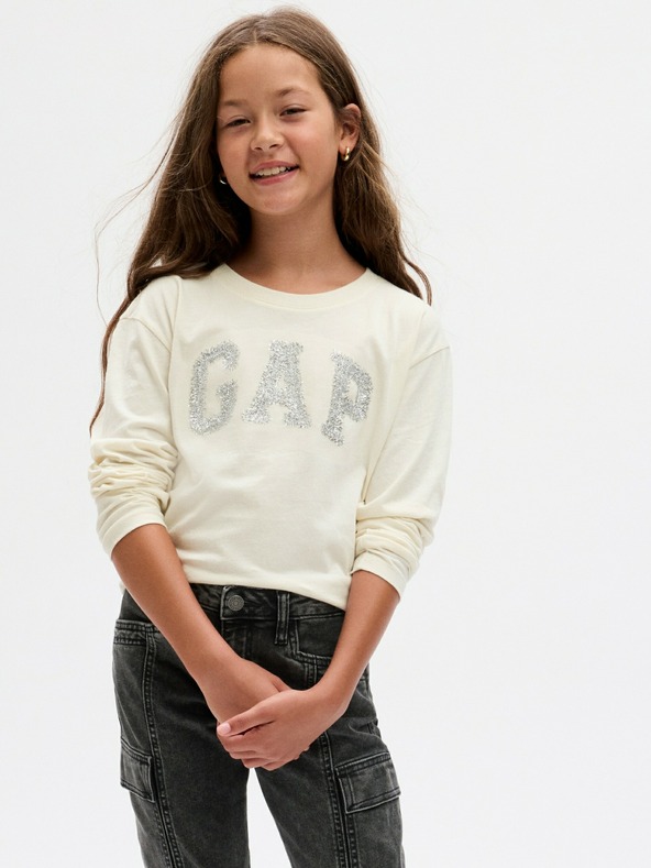 GAP Tricou pentru copii Alb