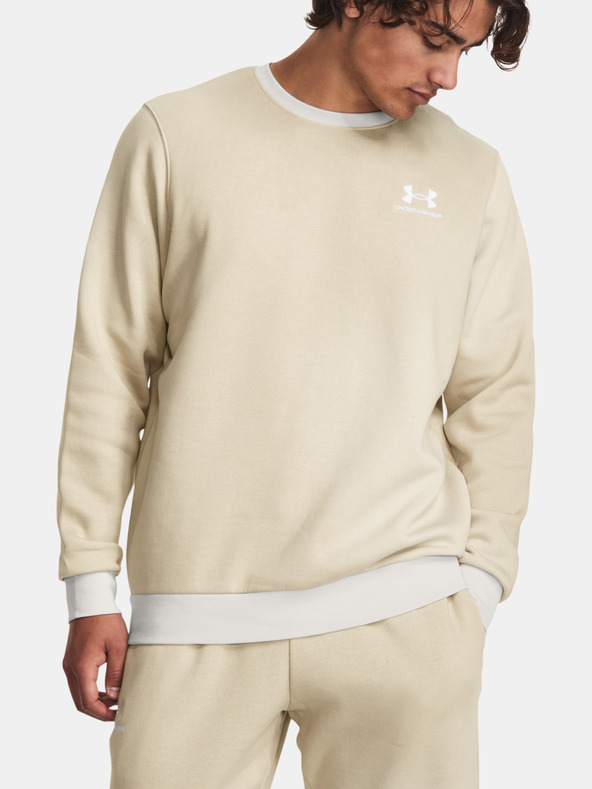 Under Armour UA Essential Flc Novelty Crw Hanorac Bej