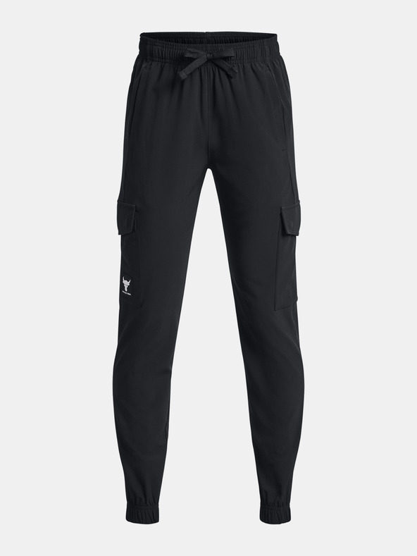 Under Armour Project Rock Pennant Wvn Cargo Pantaloni pentru copii Negru