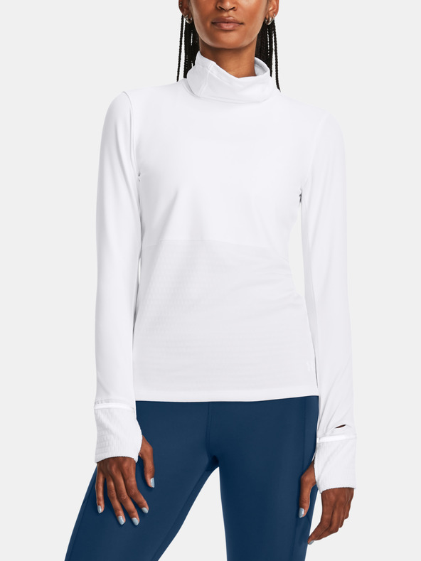 Under Armour Launch Elite Funnel Tricou Alb