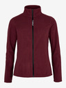 O'Neill Hanorac cu glugă și fermoar din fleece, burgundy, pentru femei, cu guler înalt O'Neill Jack's