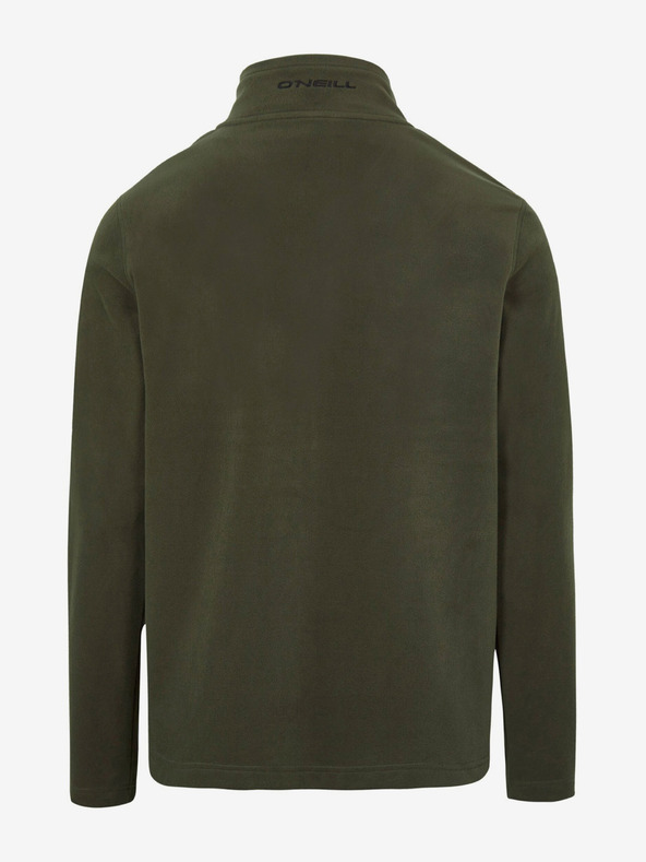 O'Neill Hanorac cu glugă din fleece pentru bărbați kaki cu guler stand-up O'Neill Jack's