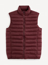Celio Vestă matlasată Celio Fulock burgundy pentru bărbați