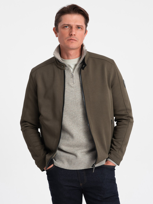 Ombre Clothing BIKER Jachetă Verde