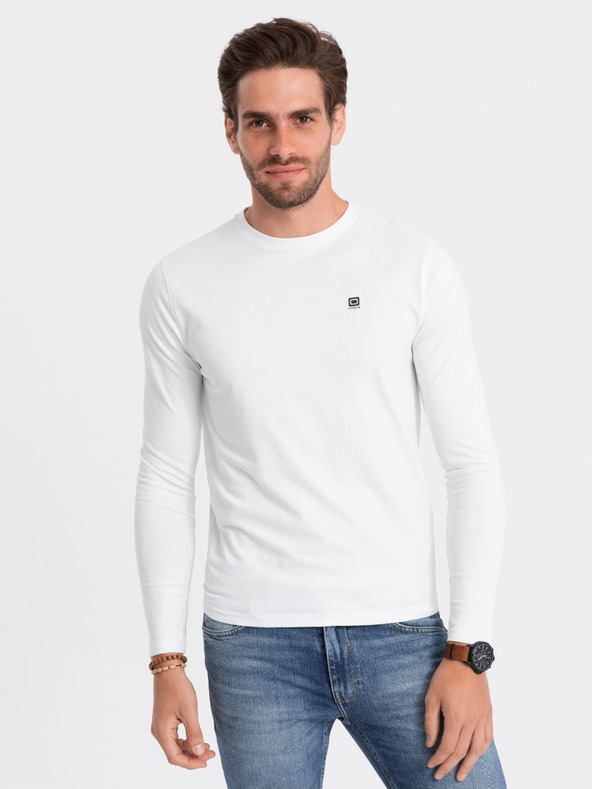 Ombre Clothing Tricou alb bărbați Ombre Clothing