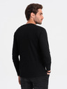 Ombre Clothing Tricou de bază negru pentru bărbați cu buzunar Ombre Clothing