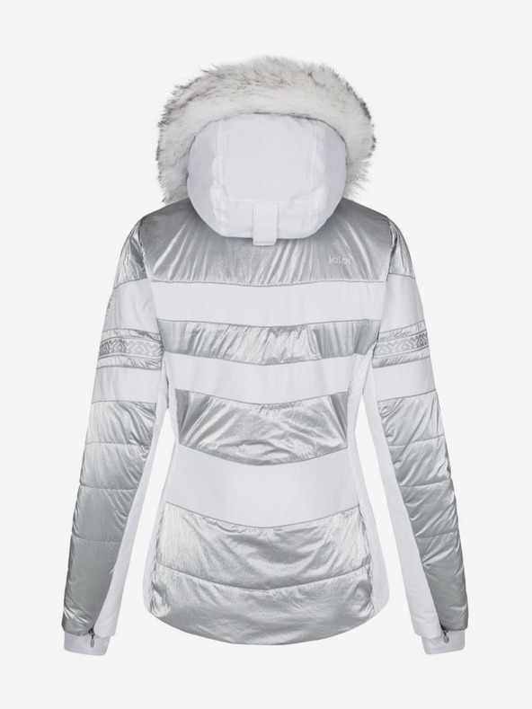 Kilpi Jachetă de schi pentru femei Kilpi Dalila în alb, gri și argintiu