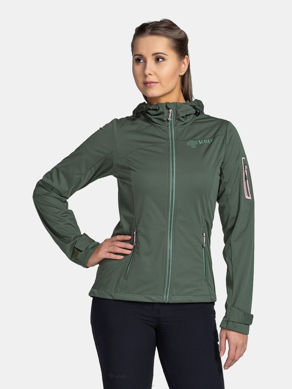Kilpi Jachetă softshell verde închis pentru femei Kilpi Beltra-W