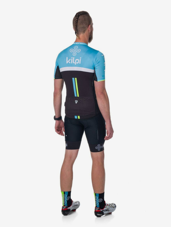 Kilpi Tricou de ciclism negru și albastru pentru bărbați Kilpi CORRIDOR-M