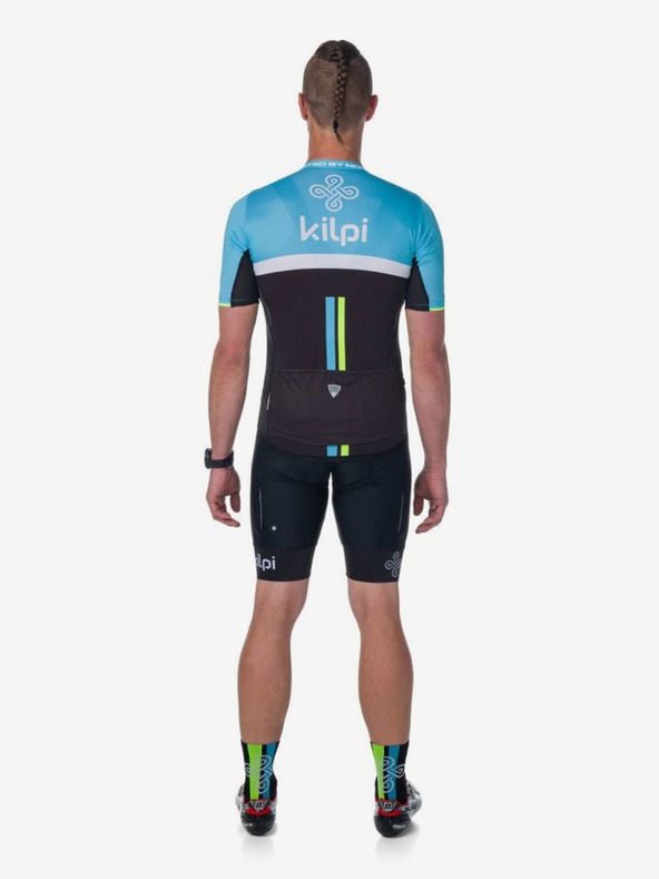 Kilpi Tricou de ciclism negru și albastru pentru bărbați Kilpi CORRIDOR-M