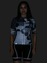 Kilpi Tricou de ciclism Kilpi Adamello-W alb-negru pentru femei