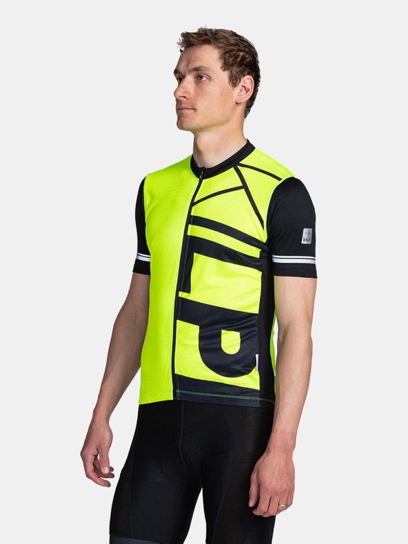 Kilpi Tricou de ciclism galben pentru bărbați Kilpi Cavalet