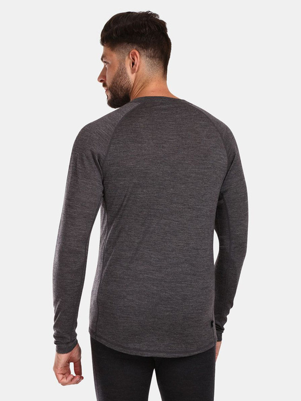Kilpi Tricou de bărbați din lână Merino gri închis Kilpi MAVORA TOP-M