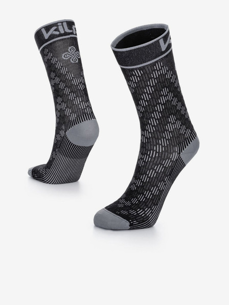 Kilpi Șosete unisex gri și negre Kilpi CYCLER-U