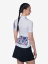 Kilpi Tricou de ciclism înflorat albastru și alb pentru femei Kilpi ORETI
