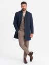 Ombre Clothing Ombre Clothing Palton structurat pentru bărbați cu guler înalt