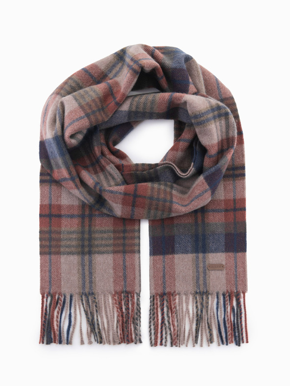 Ombre Clothing Eșarfă Scottish Plaid Fringed pentru bărbați Îmbrăcăminte Ombre