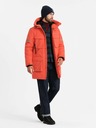 Ombre Clothing Jachetă lungă izolată pentru bărbați Ombre Clothing