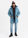 Ombre Clothing Jachetă lungă izolată pentru bărbați Ombre Clothing