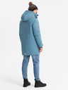 Ombre Clothing Jachetă lungă izolată pentru bărbați Ombre Clothing