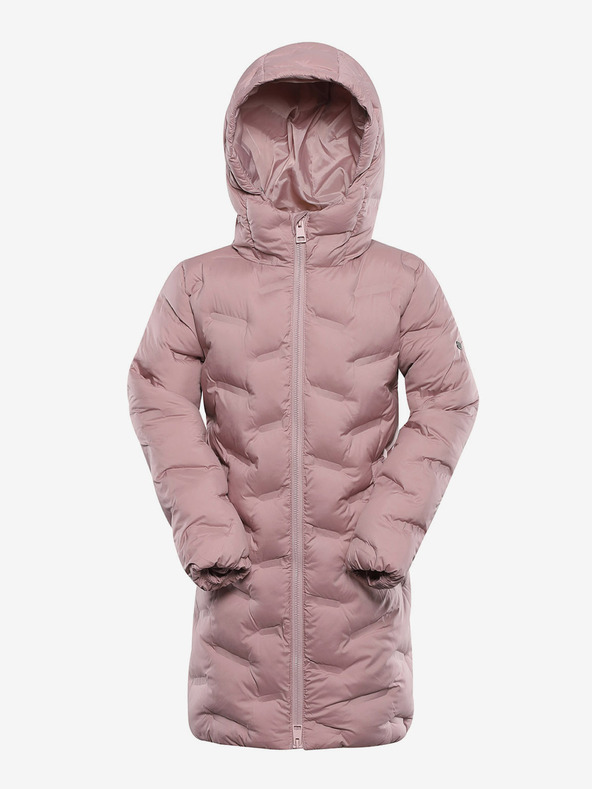ALPINE PRO Palton Hi-Therm roz pentru fete cu impermeabilizare Alpine Pro Awedo