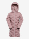 ALPINE PRO Palton Hi-Therm roz pentru fete cu impermeabilizare Alpine Pro Awedo