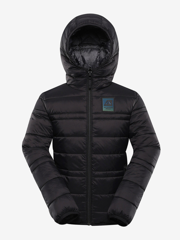 ALPINE PRO Jachetă reversibilă pentru copii hi-therm ALPINE PRO DOUWO negru