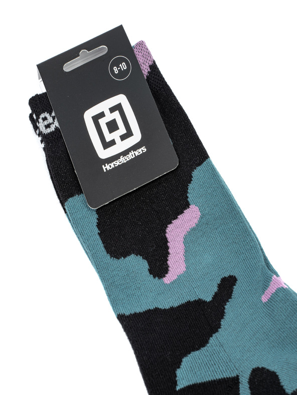 Horsefeathers Camo Socks - albastru haze mărimea 5 - 7 HORSEFEATHERS