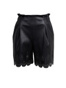 Orsay Pantaloni scurți negri din imitație de piele pentru femei ORSAY