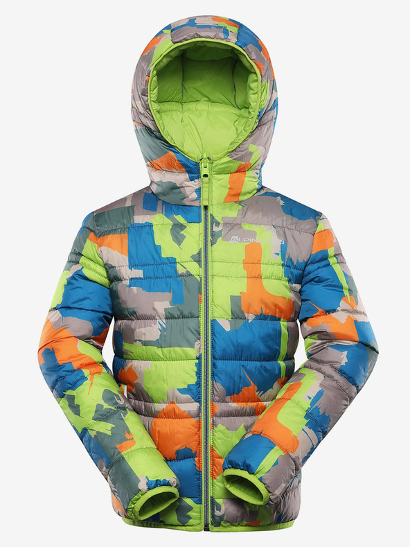 ALPINE PRO Geacă reversibilă pentru copii hi-therm ALPINE PRO DOUWO verde