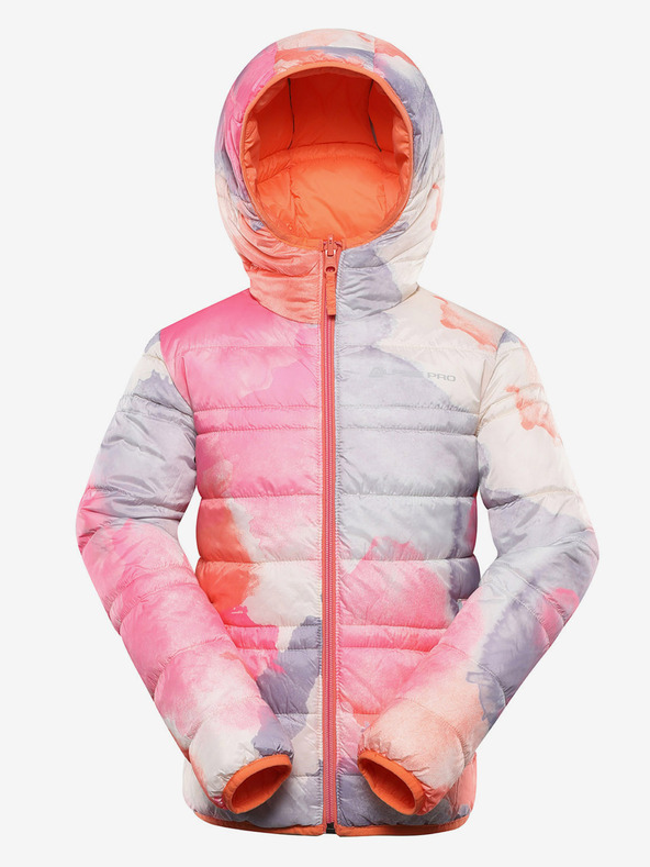 ALPINE PRO Jachetă reversibilă pentru copii hi-therm ALPINE PRO DOUWO portocaliu