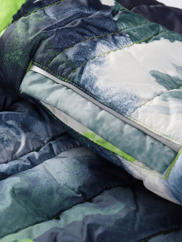 ALPINE PRO Jachetă reversibilă pentru copii hi-therm ALPINE PRO DOUWO albastru