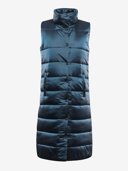 ALPINE PRO Vesta lungă matlasată pentru femei cu wr ALPINE PRO UREFA albastru
