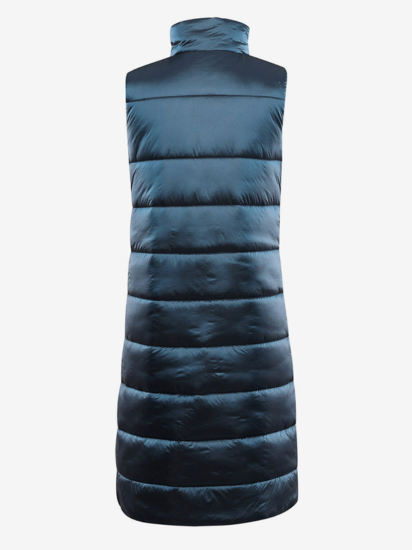 ALPINE PRO Vesta lungă matlasată pentru femei cu wr ALPINE PRO UREFA albastru