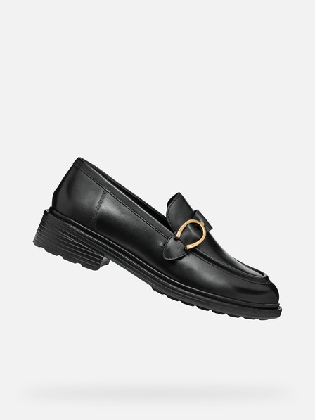 Geox Mocasini negri pentru femei Geox Walk pleasure
