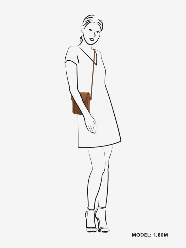 Beagles Geantă de mână Beagles Brunete Geantă de umăr 1,5 l Cognac