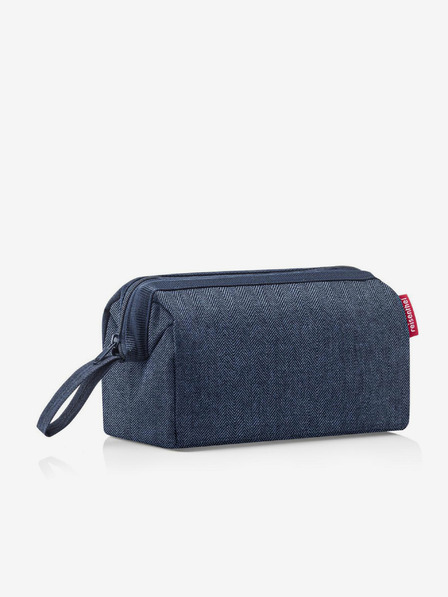 Reisenthel Geantă de cosmetice pentru femei Reisenthel Travelcosmetic Herringbone Dark Blue