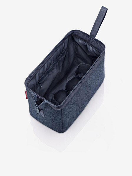 Reisenthel Geantă de cosmetice pentru femei Reisenthel Travelcosmetic Herringbone Dark Blue
