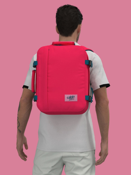 CabinZero Rucsac roșu CabinZero Classic 28L Miami magenta