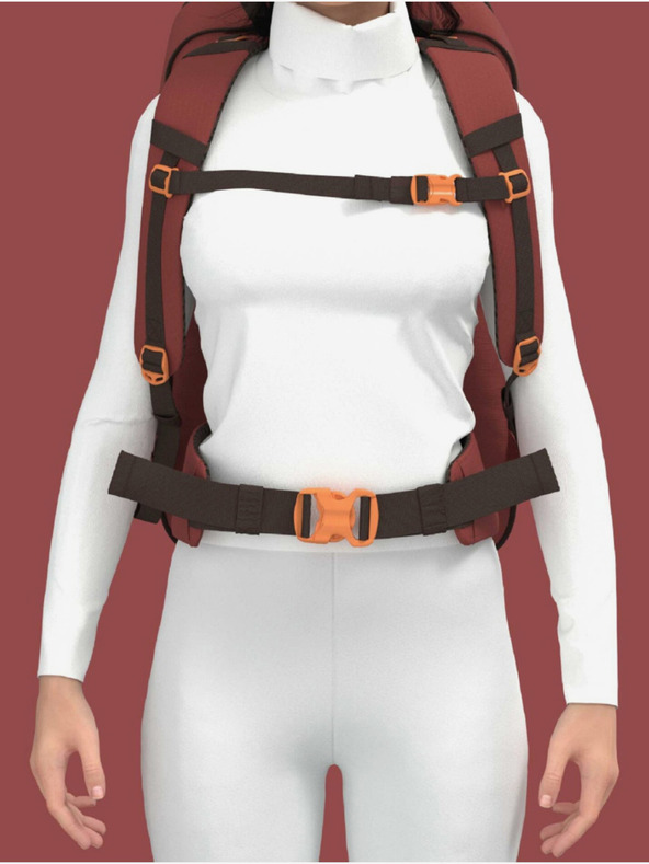 CabinZero Rucsac CabinZero Adv 42L Sangria roșu