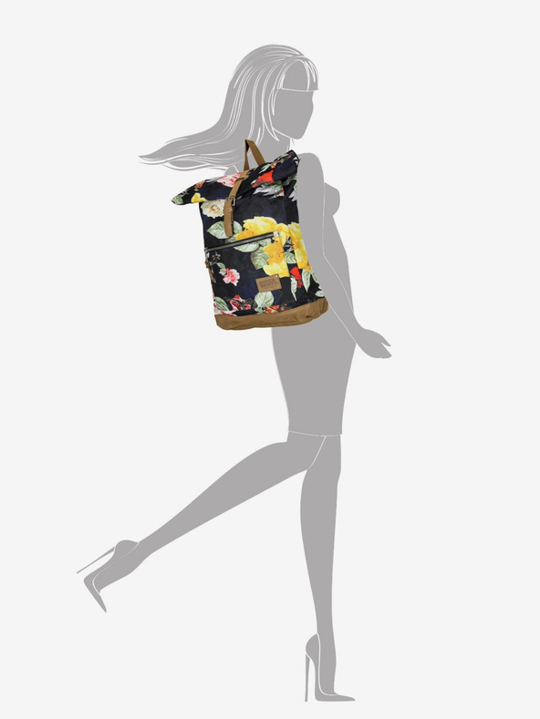 Enrico Benetti Santiago 15" Notebook Backpack Multi Roses Rucsac