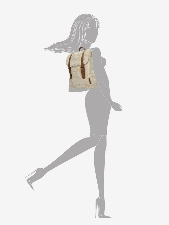 Enrico Benetti Rucsac Enrico Benetti Teddy Tablet Backpack Off-White